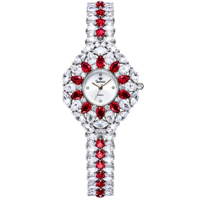 Đồng Hồ Nữ Funmei F2035 Dây Đính Đá Swarovski Đa Sắc Lấp Lánh - Phụ Kiện Tiệc Tùng Cuốn Hút