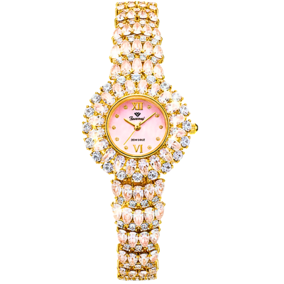 Funmei F2071 – Đồng hồ nữ đính đá, máy Miyota Nhật (Gold, 32mm)